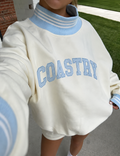 Coastry Mockneck - White / Blue